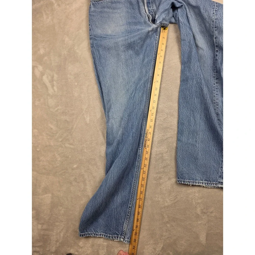 Vintage Levi's 501 Jeans Mens 38x34 Fit 36x34 Blue USA Made Button Fly Denim 80s